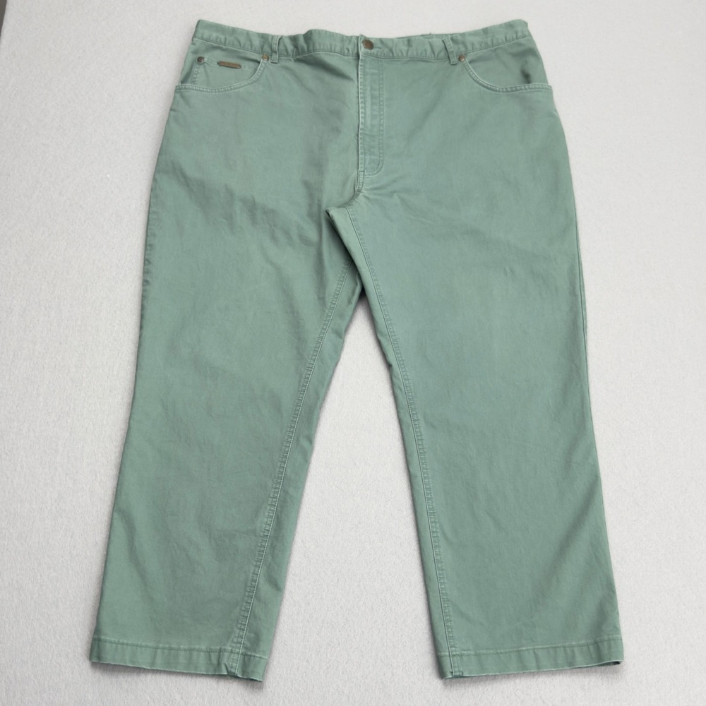 Peter Christian Gentlemen's Outfitters Green Cotton Blend Pants Size‎ 46W(42x25)